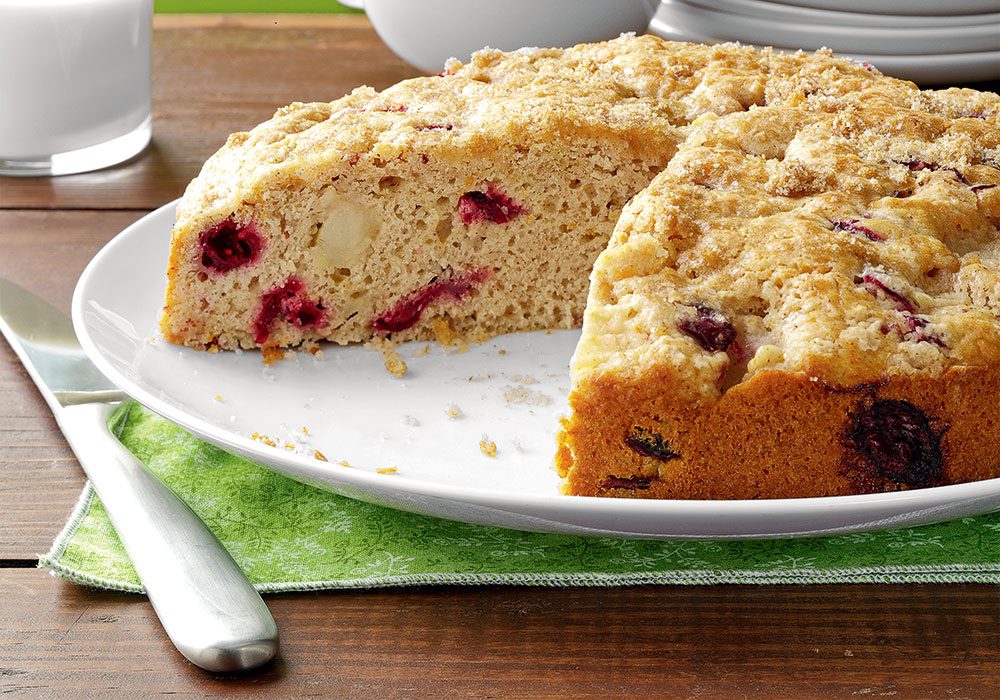 Cranberry-Pear Coffee Cake