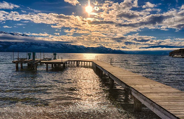 Okanagan Lake in Kelowna, British Columbia