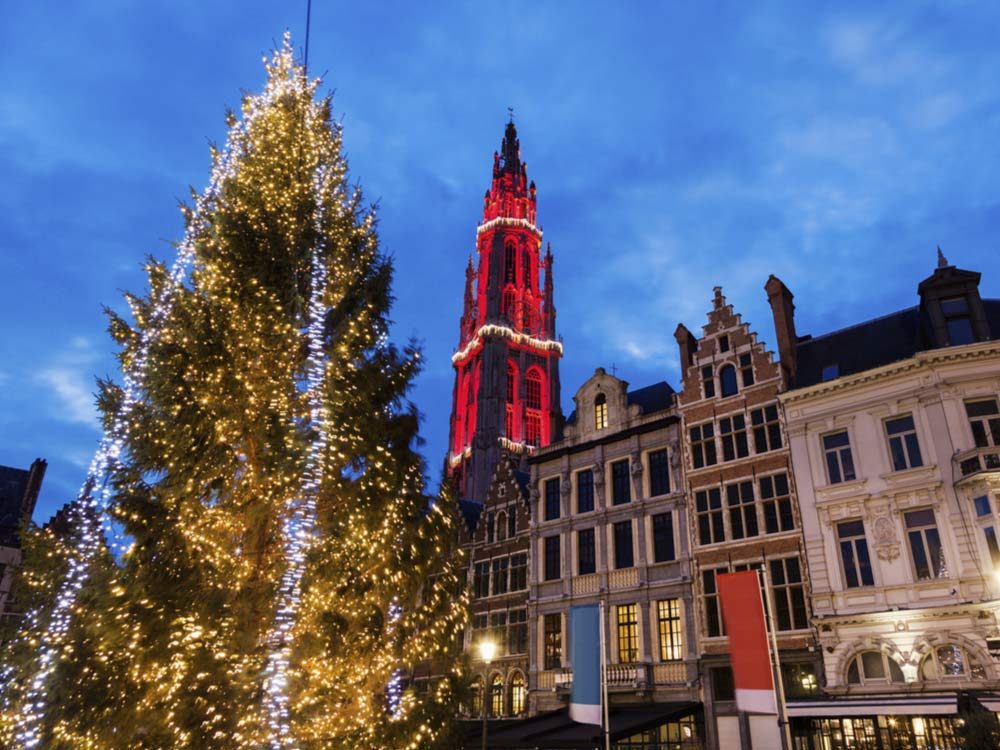 Christmas in Antwerp. Belgium