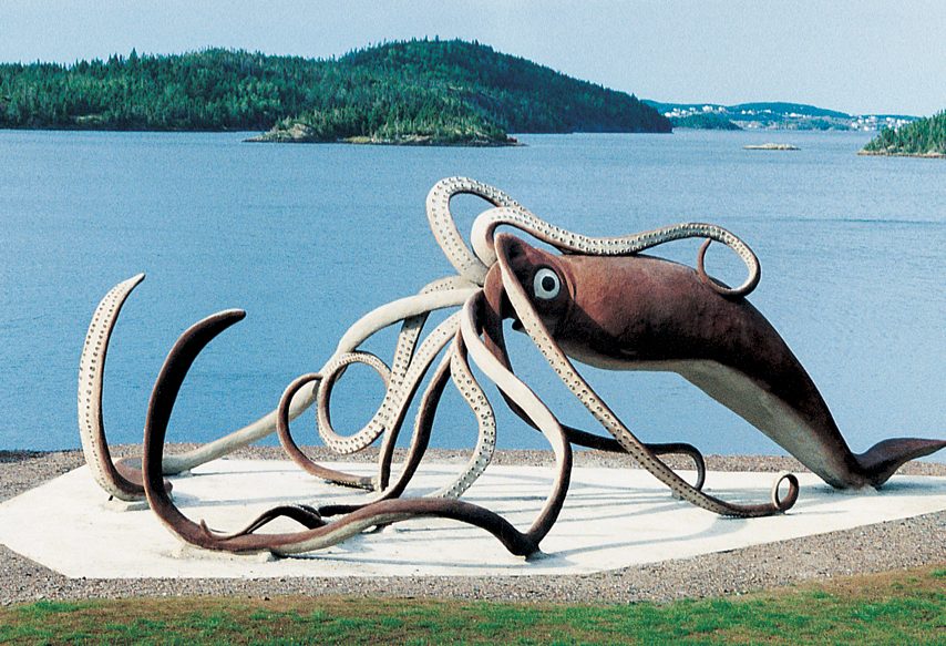 Giant calamari replica