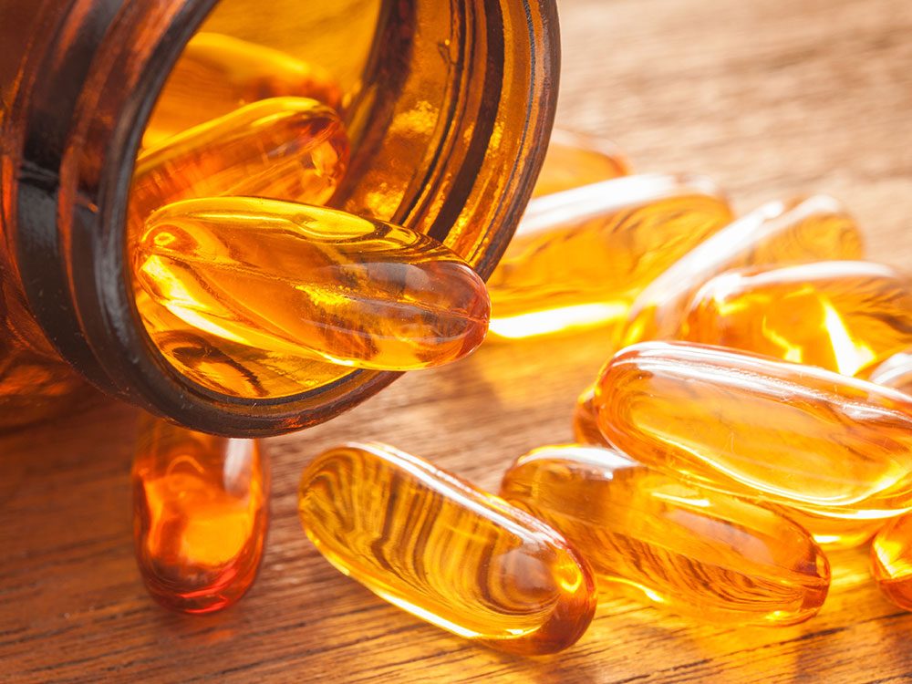 Fish oil tablets
