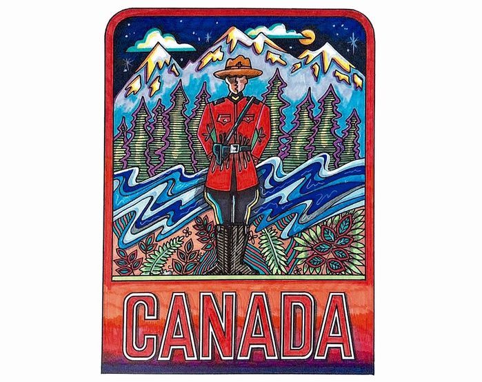 Canadiana Collection Colouring Book