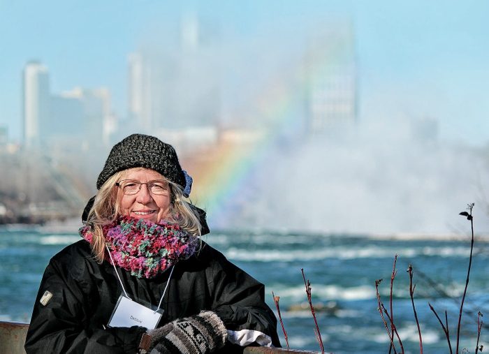 Debbie Wright at the Niagara Falls