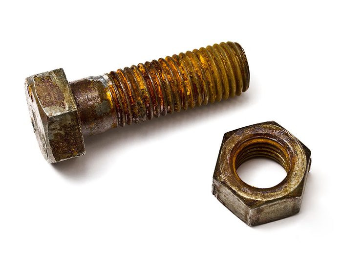 Rusty nut and bolt