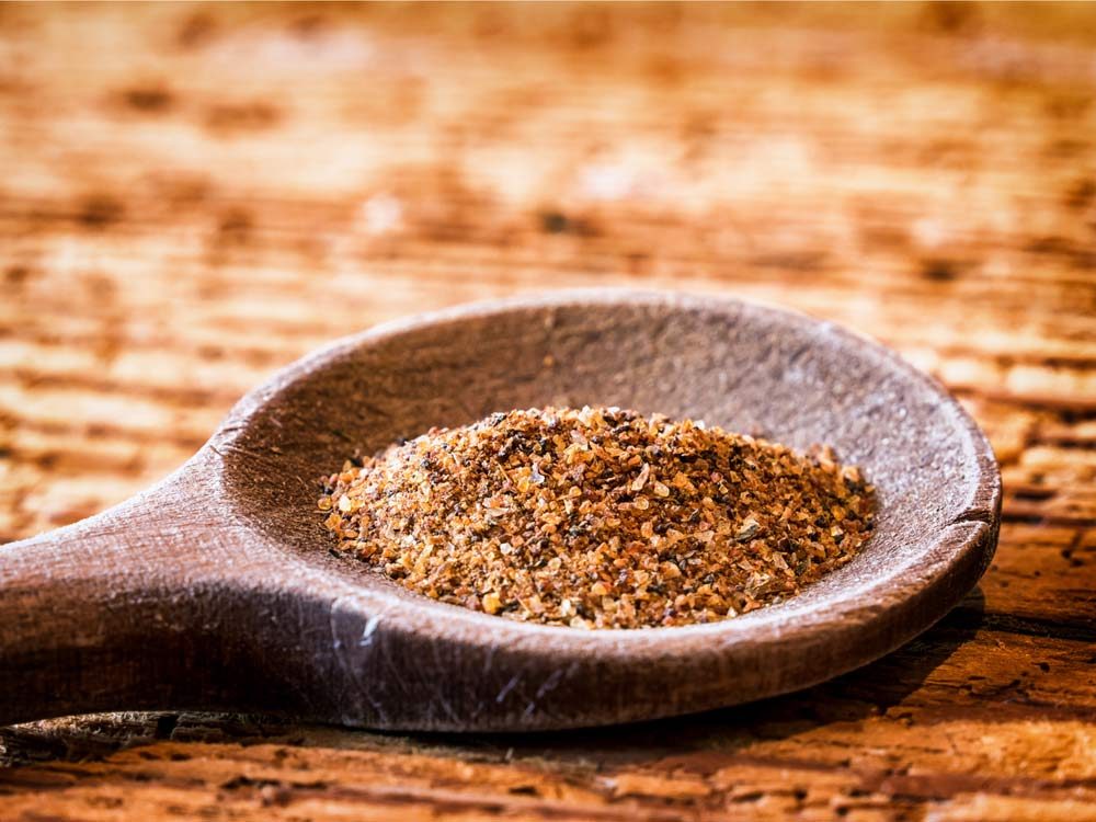 Myrrh in wooden spoon