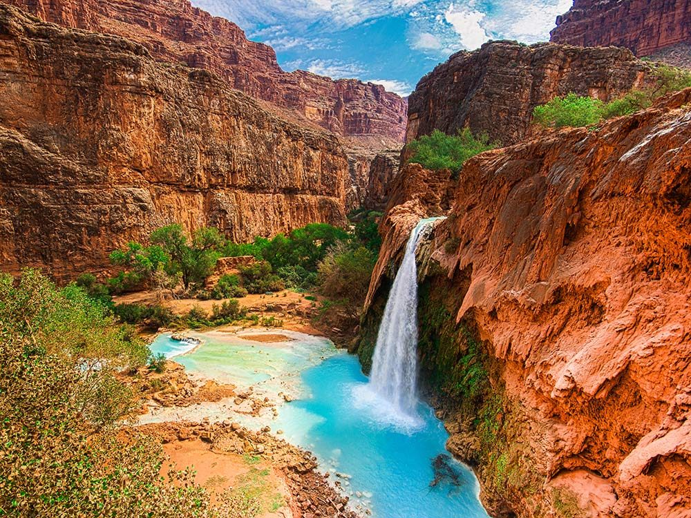Waterfall in Grand Canyon