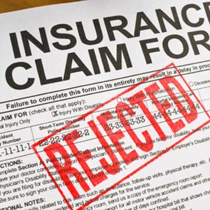 Car insurance claim denied