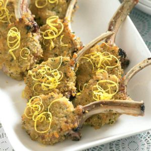 Lamb Cutlets with Herb and Lemon Crust