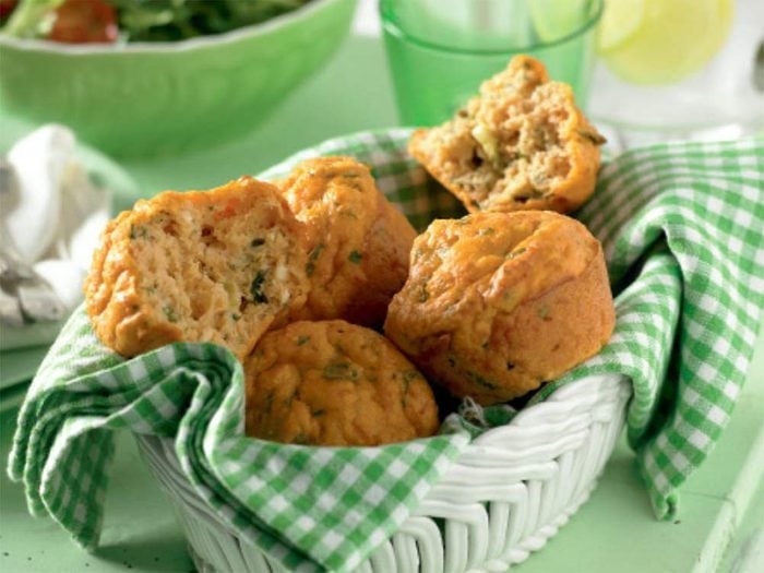 Lentil, ricotta and herb muffins