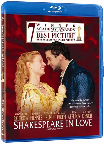 Blu ray cover of Shakespeare in Love