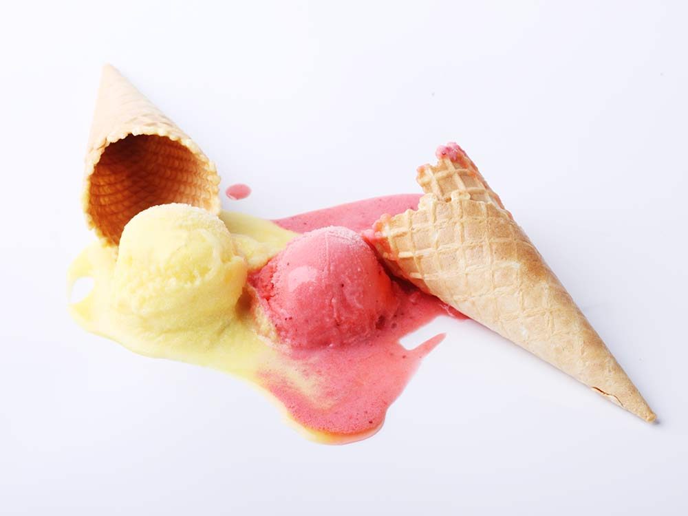 Fallen ice cream cone