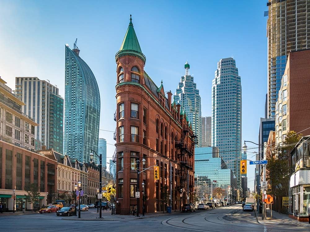 Street in downtown Toronto, Canada