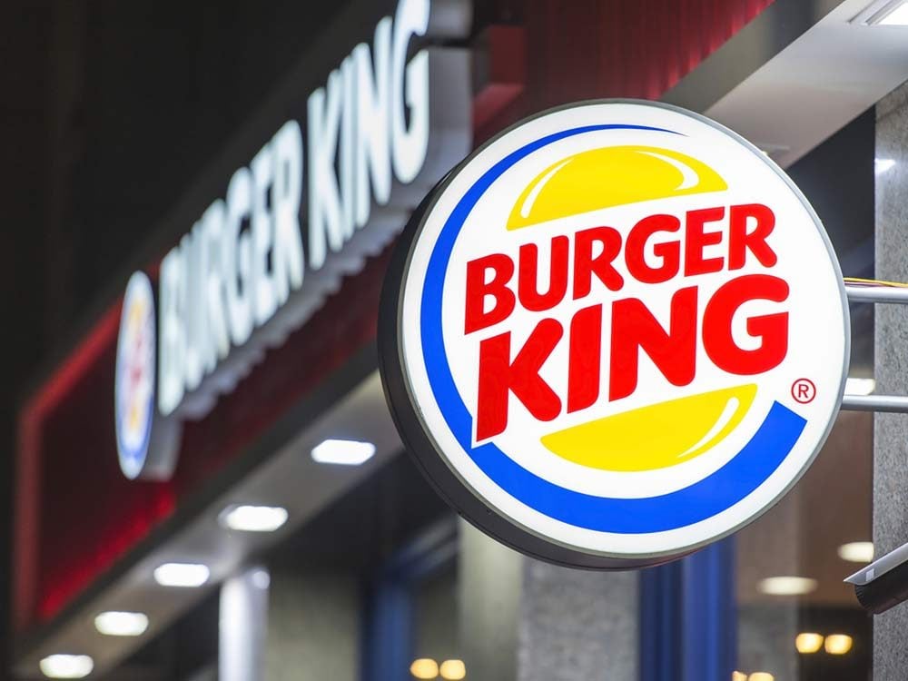 Burger King location with signage