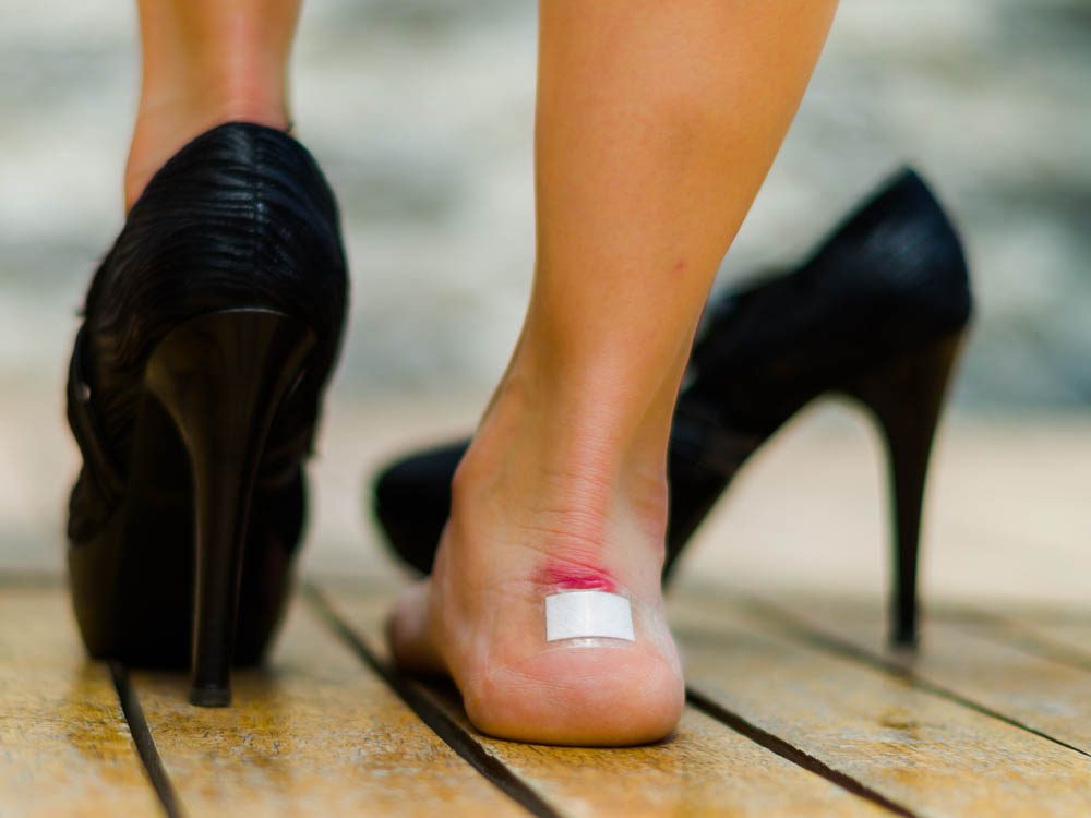 Poorly-fitting shoes is an outfit mistake that can make you look messy