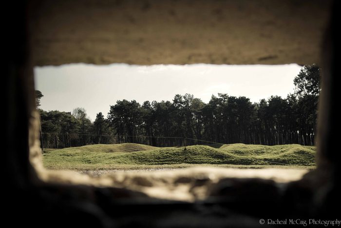 View from bunker at the Canadian National Vimy Memorial