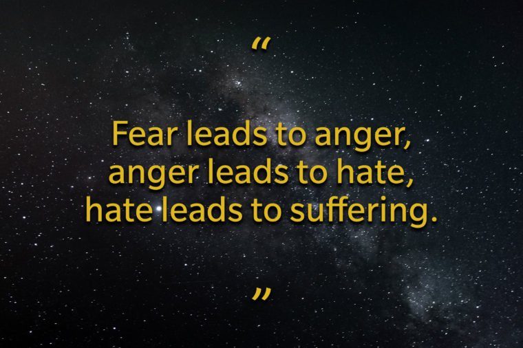 Star Wars quotes - Fear leads to anger