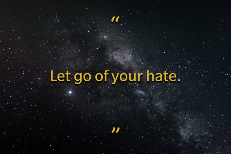 Star Wars quotes - let go of your hate