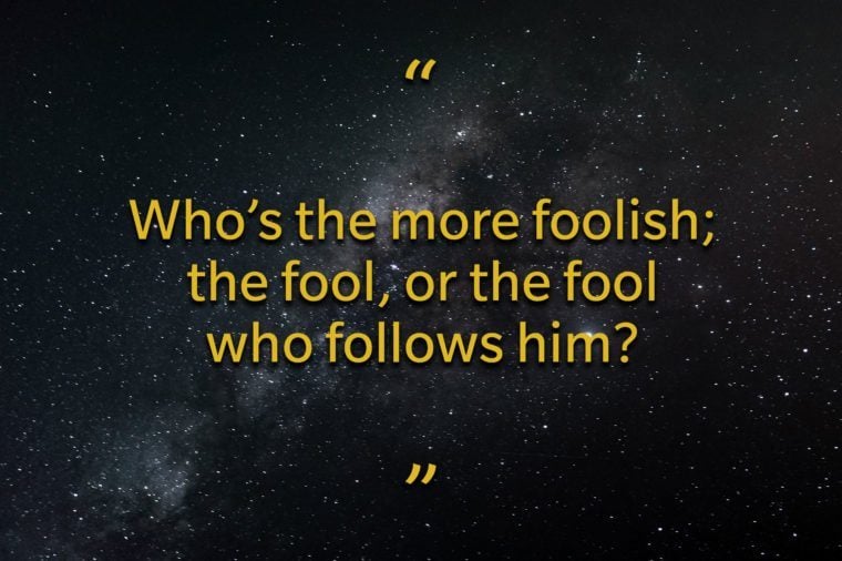 Star Wars quotes - Who's more foolish