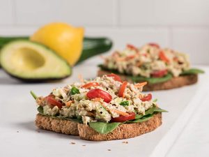 Open-Faced Avocado Tuna Sandwich
