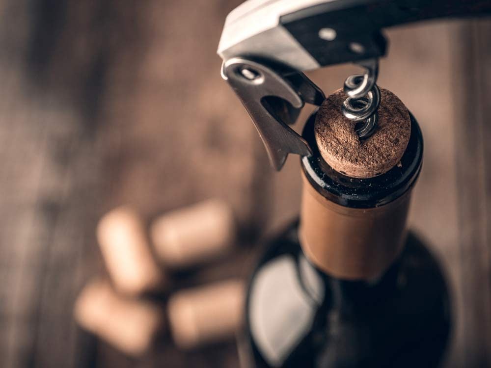 Wine bottle opener