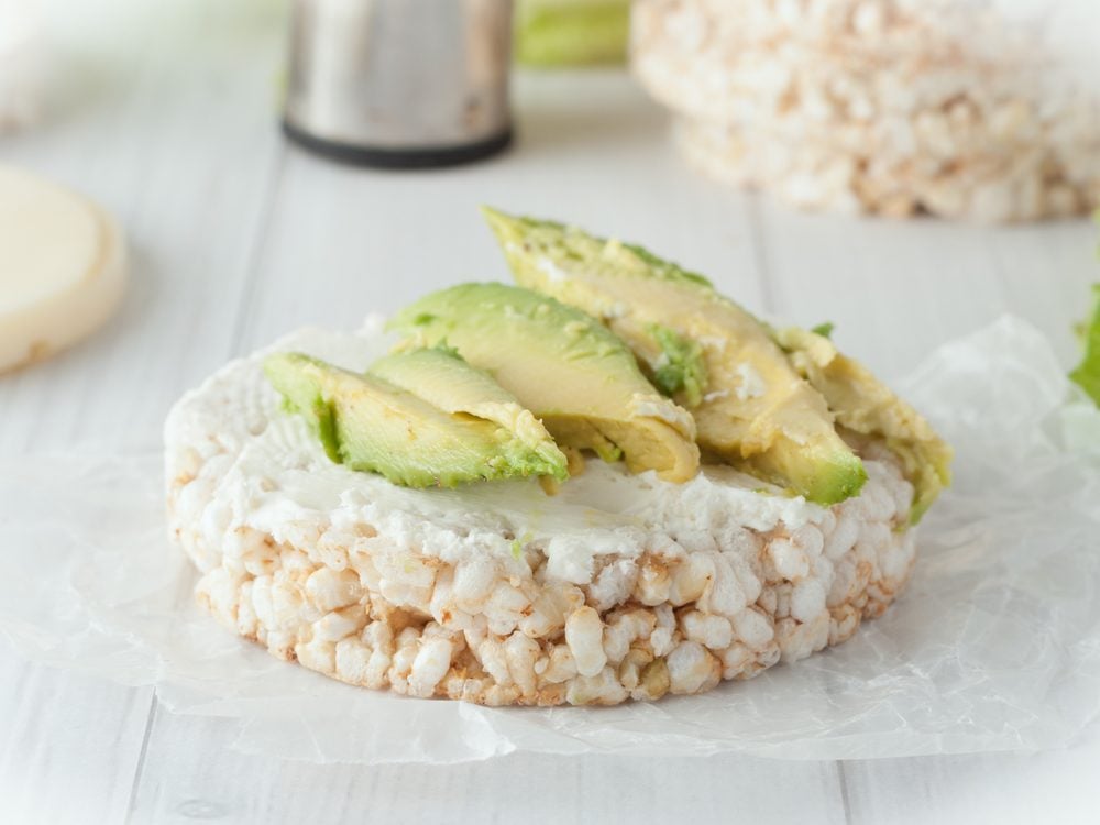 Rice cakes are a no-guilt healthy snack