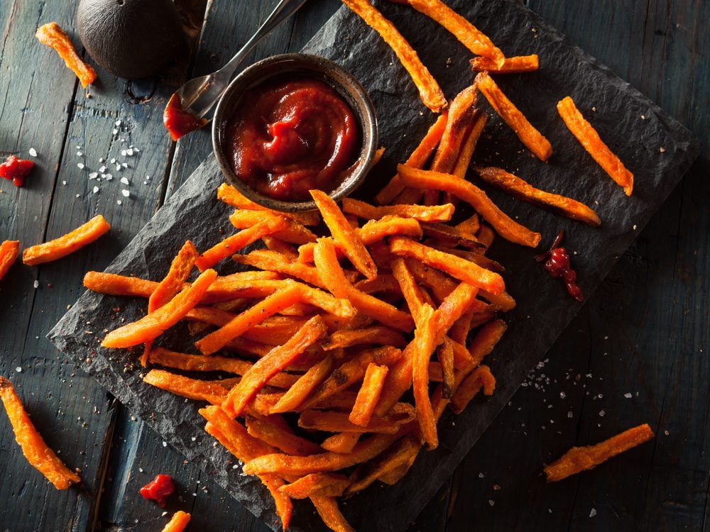 Baked sweet potato fries are a no-guilt healthy snack