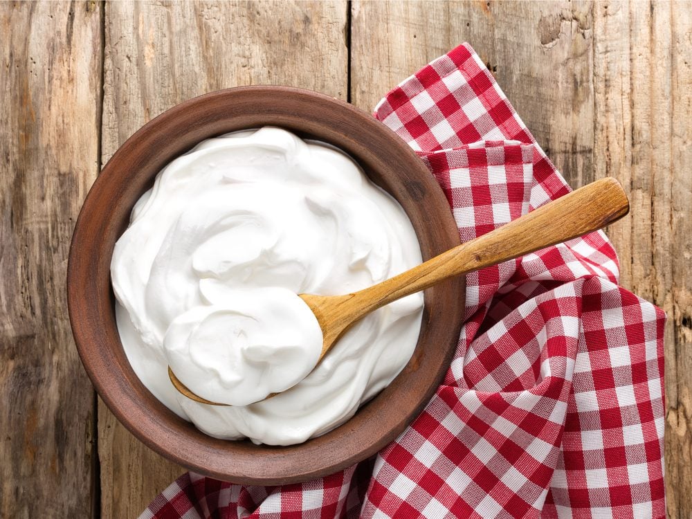 Yogurt is a natural upset stomach home remedy.