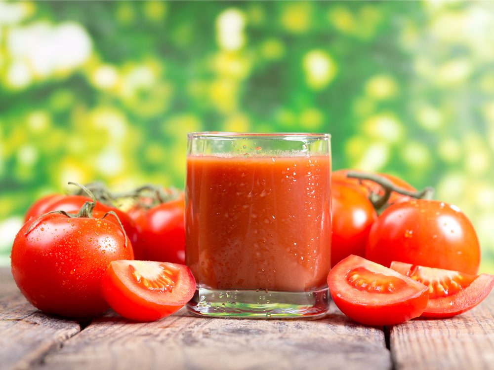 Tomato juice is a natural sore throat remedy.