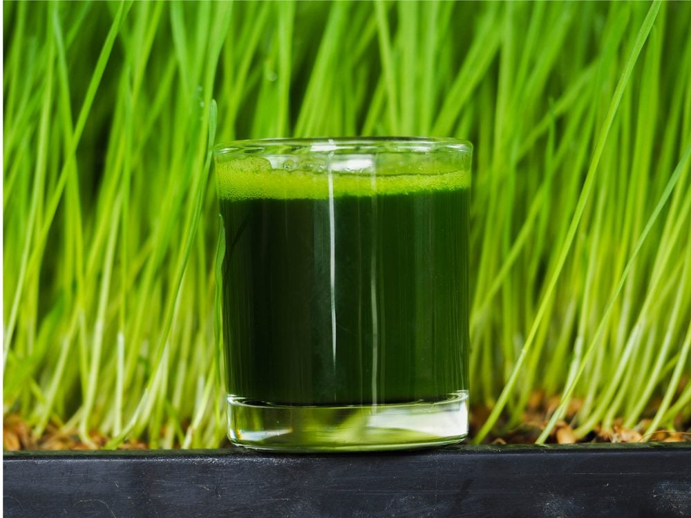 Wheatgrass juice is a natural sore throat remedy.