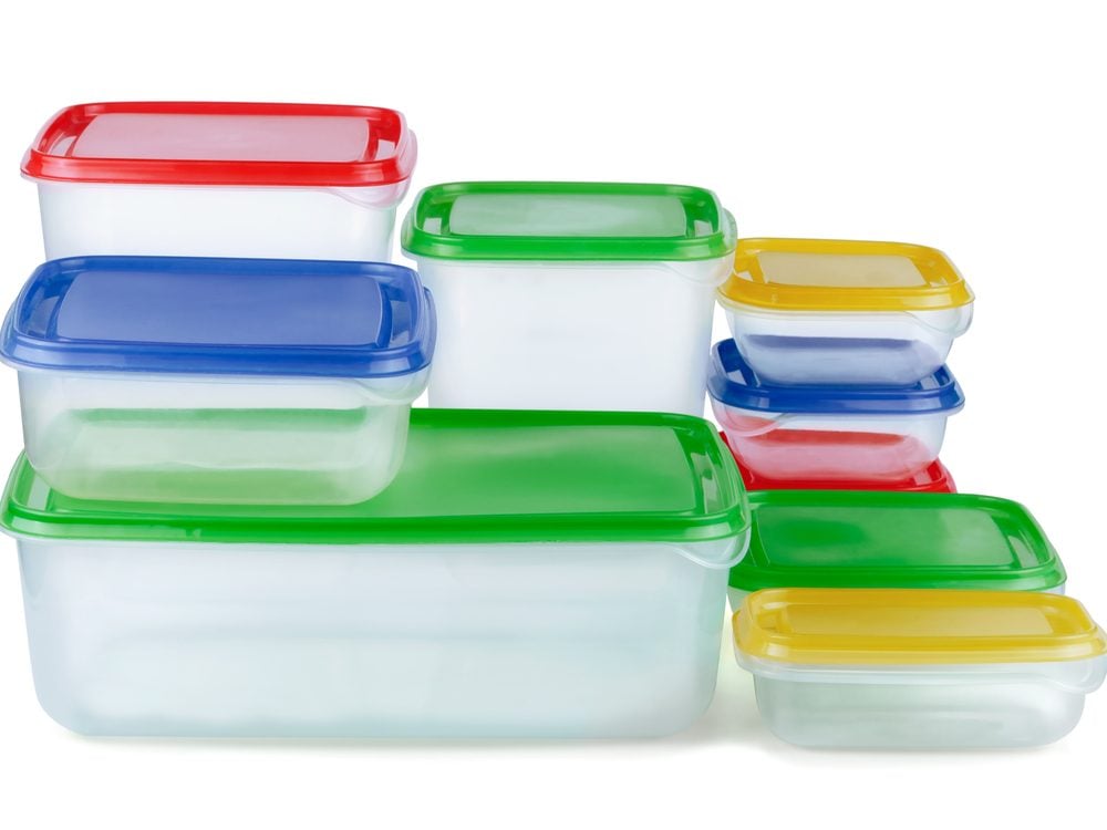 You should really never microwave plastic containers