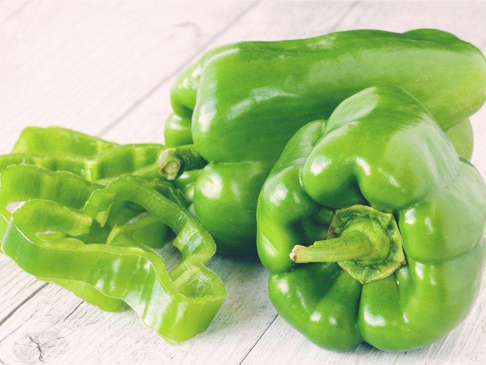 Green peppers help with weight loss