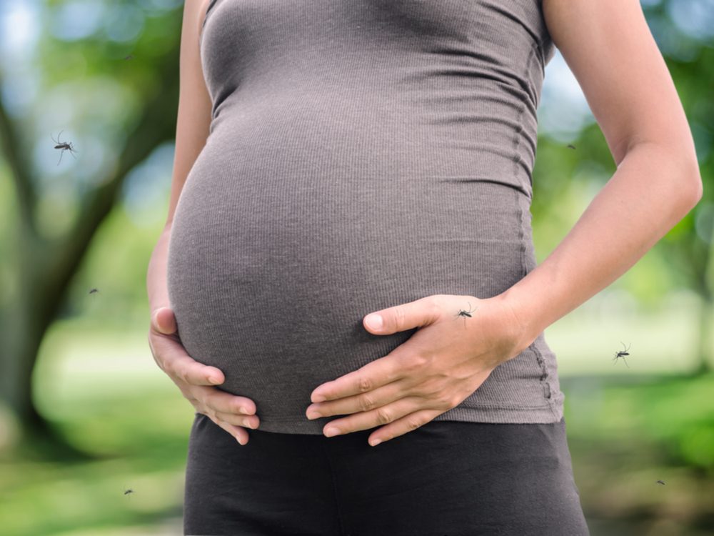 Mosquitoes are attracted to pregnant women