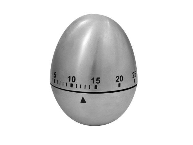 Use an egg timer to time your workouts