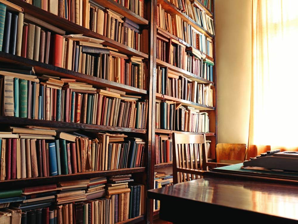 Book shelf at home