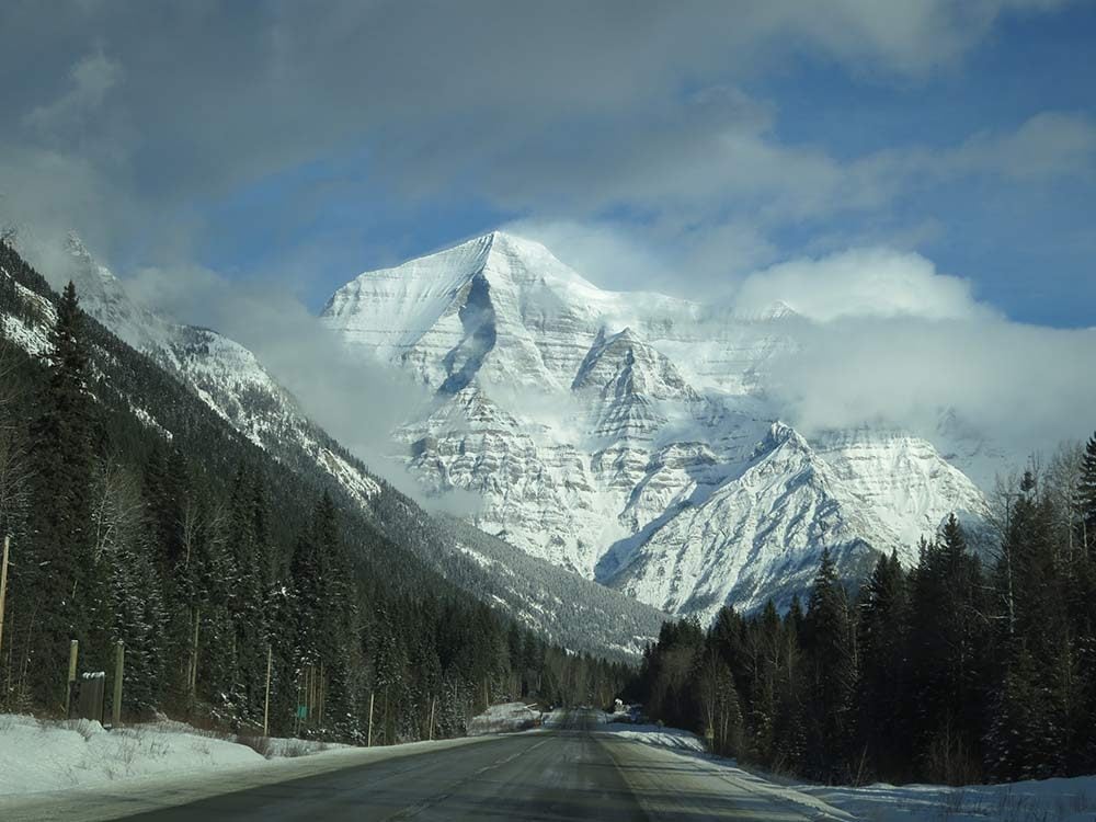 Mount Robson in Canadian Rockies