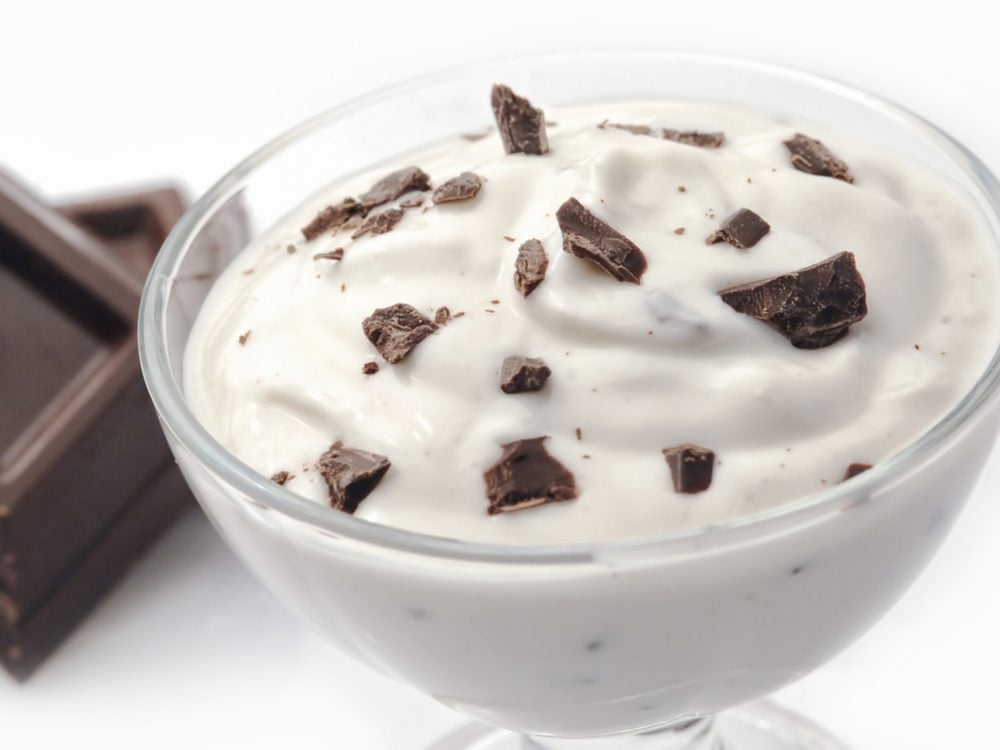 Add dark chocolate to your yogurt