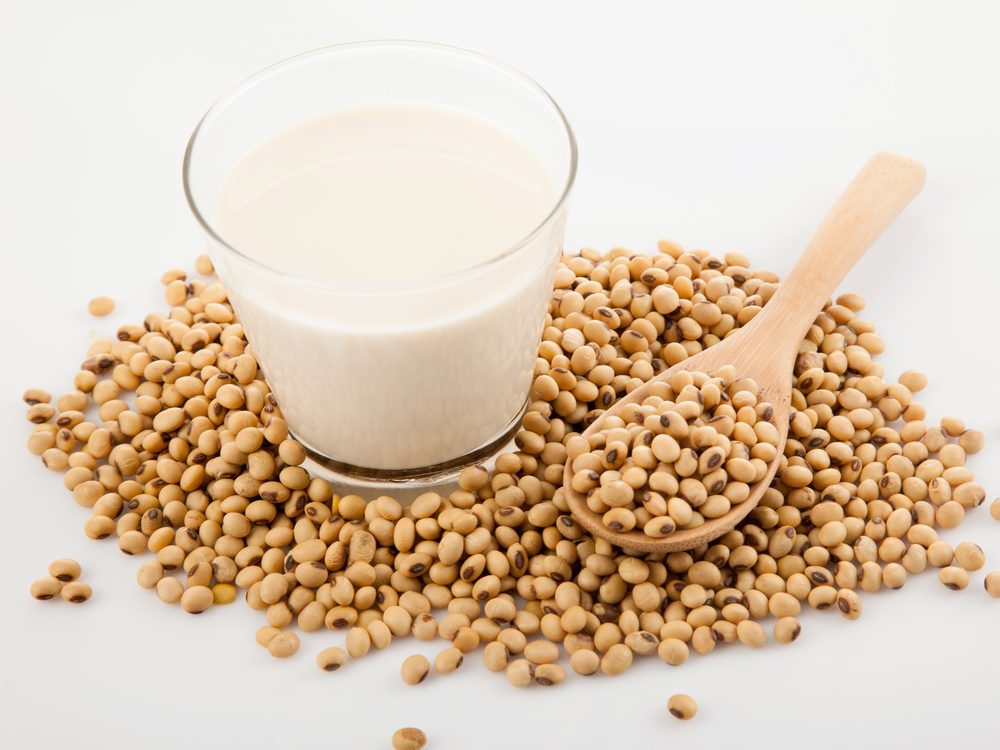 Top your cereal with soy milk