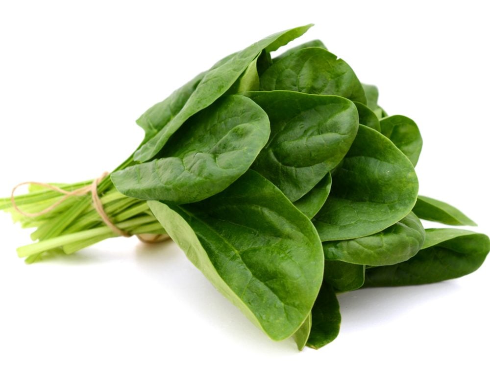 Spinach is a calcium-rich food that will help your burn fat