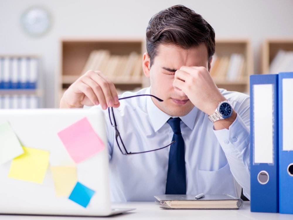 Don't tackle an important project at work when you are tired