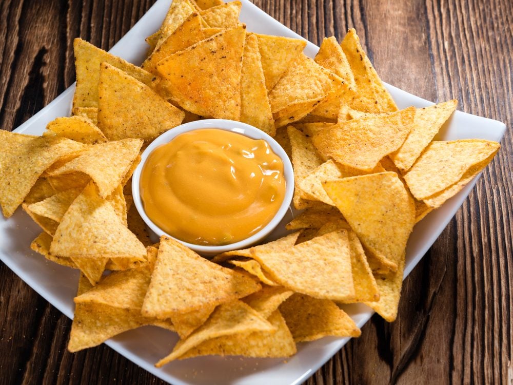 Queso is an unhealthy condiment choice.