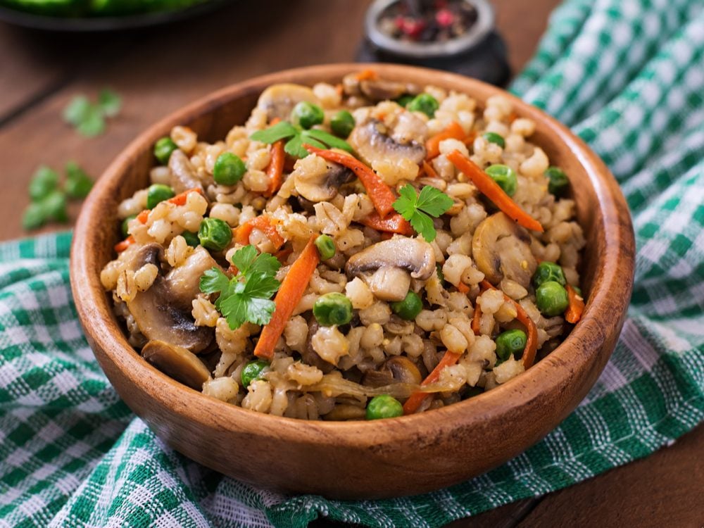 Once a week, make pearl barley as a side dish to increase your dietary fibre