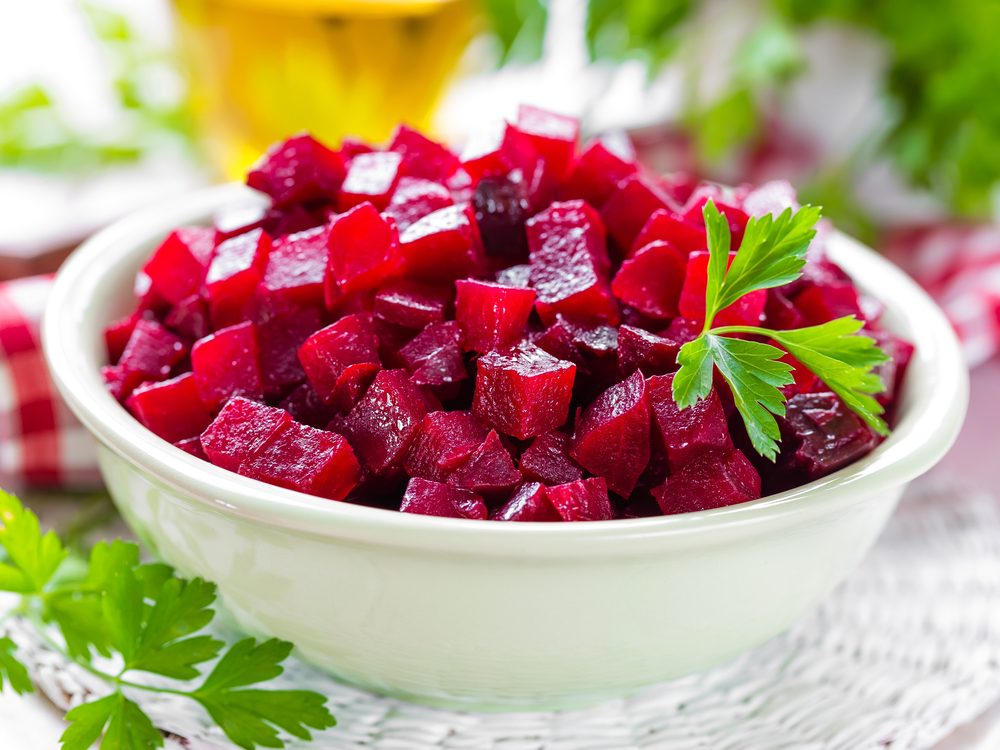 Have a beet salad for dinner to increase your dietary fibre