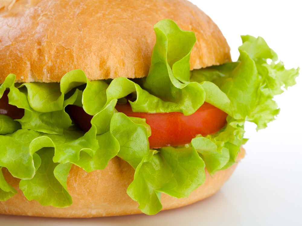 Always add lettuce and tomato slices rather than cheese to sandwiches to increase your dietary fibre