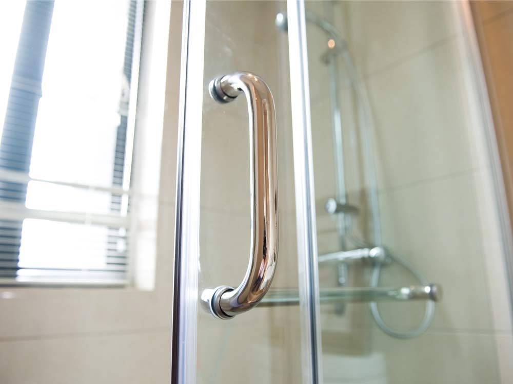 Shower door handle