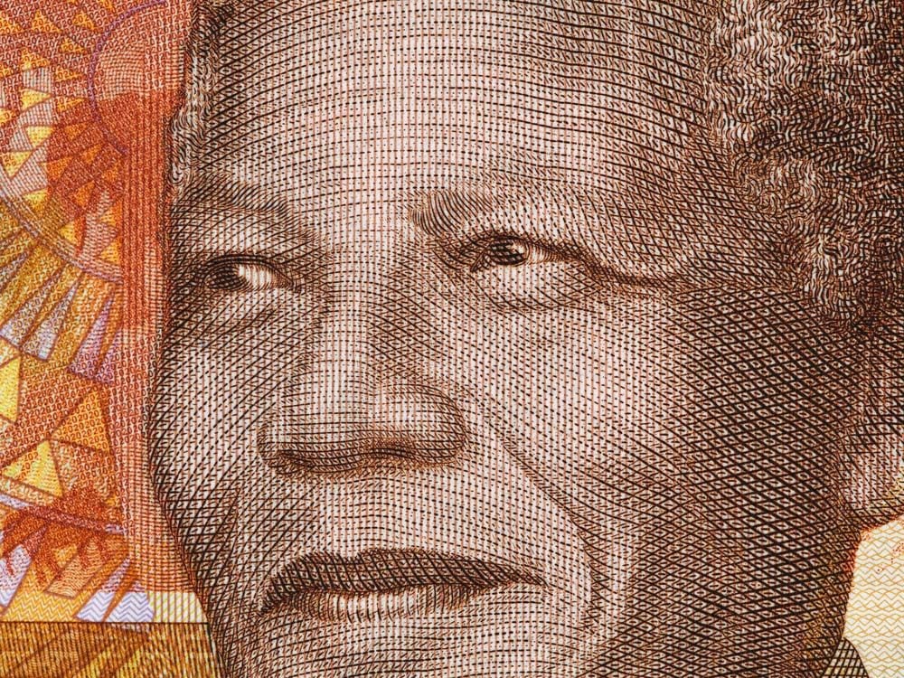 Nelson Mandela on banknote