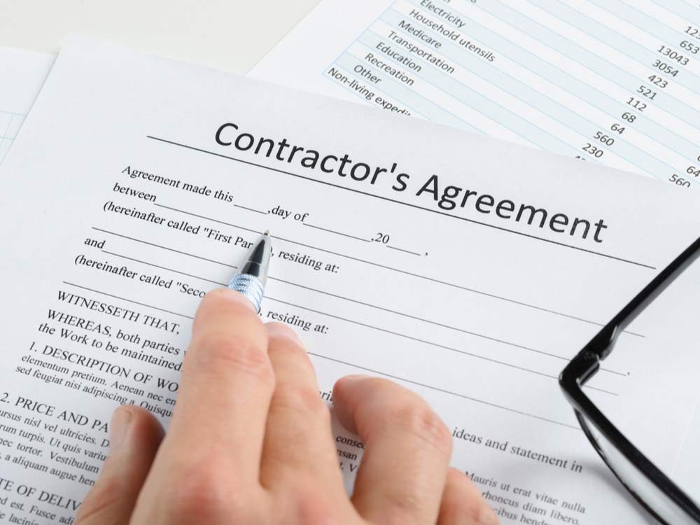 Contractor agreement