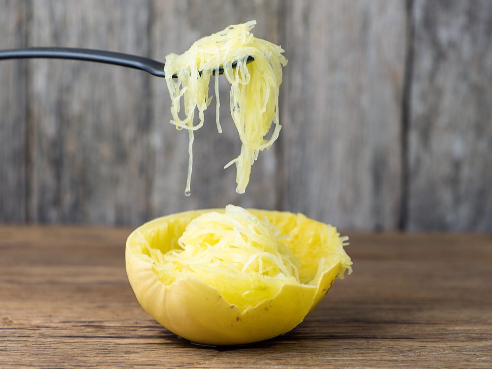 Spaghetti squash is healthy pasta alternative