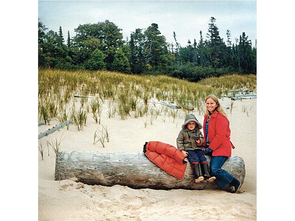 Patricia and Adam on Caribou Island
