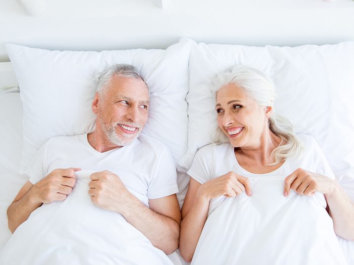 Sex after 50 - seniors in bed
