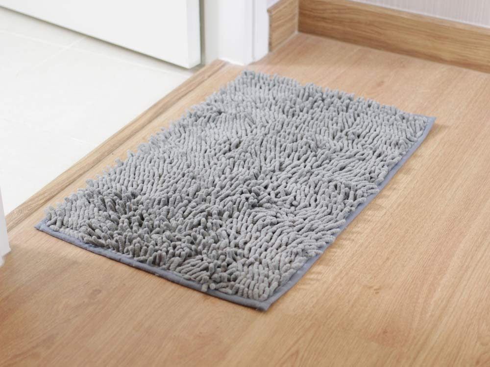 Grey bath mat